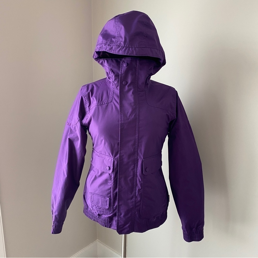 BURTON Womens DryRide "Tabloid" Snowboard Ski Jacket Insulated XS Purple